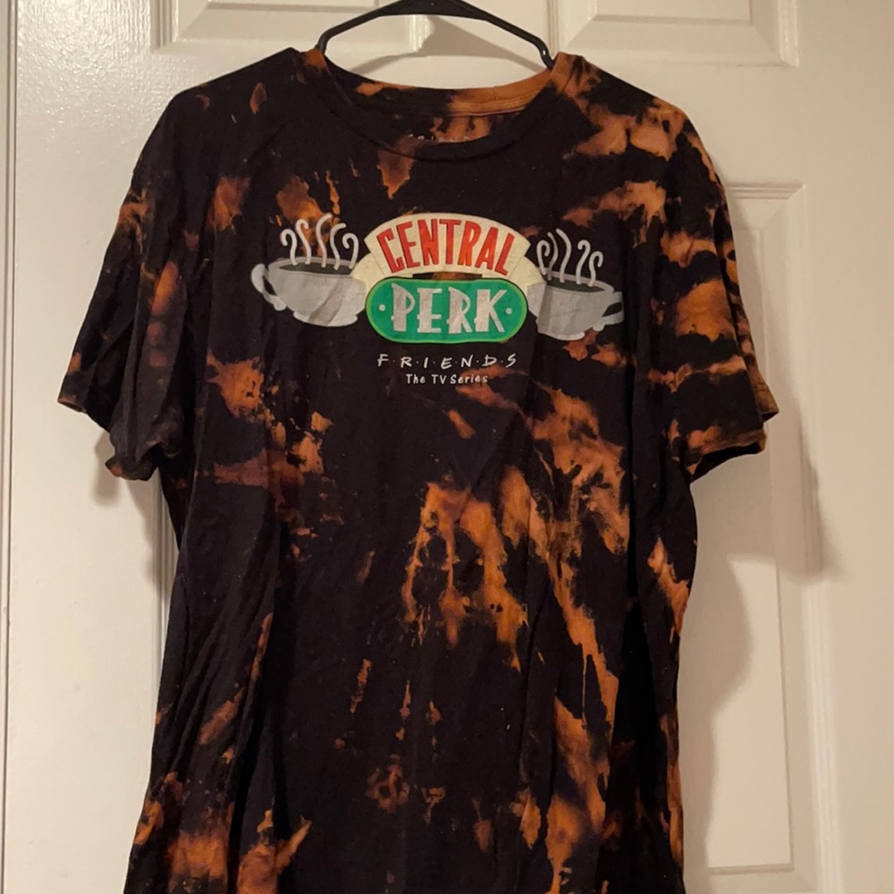 Friends Tv Show Bleached Tie Dye T-shirt Xl